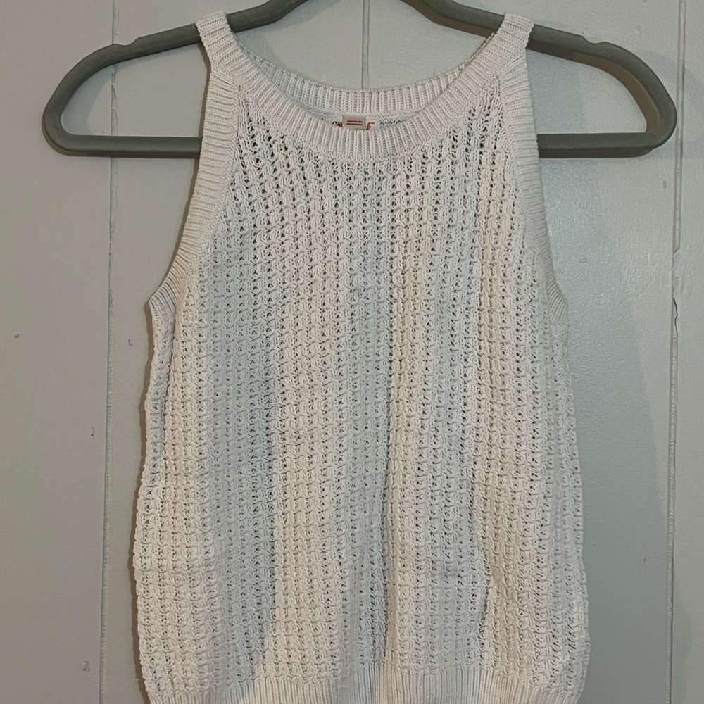 Cat & Jack Cream Knit Sweater